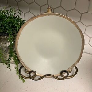Jars Reflets D’argent gris soup‎ plate 20cm green